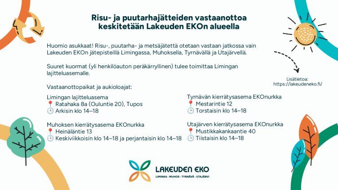 Tiedote puutarhajätteistä