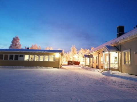 Temmeksen koulu helmikuussa 2021